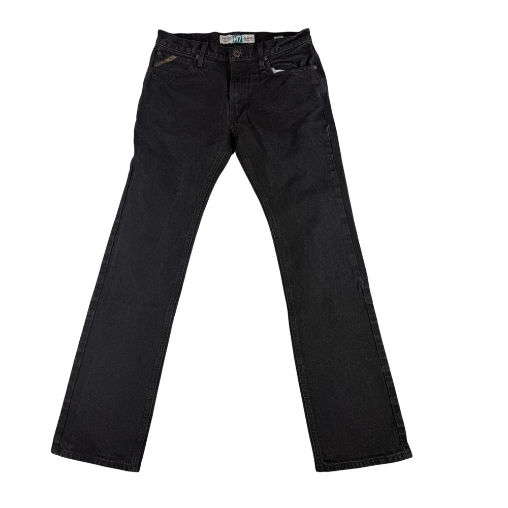 Ariat Jeans Men 32x34 Black Legacy M7 Slim Fit Straight Leg Denim Pants Rodeo